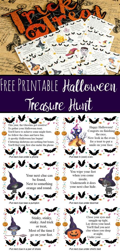 Free Printable Treasure Hunt Clues Nature Scavenger Hunt Printable