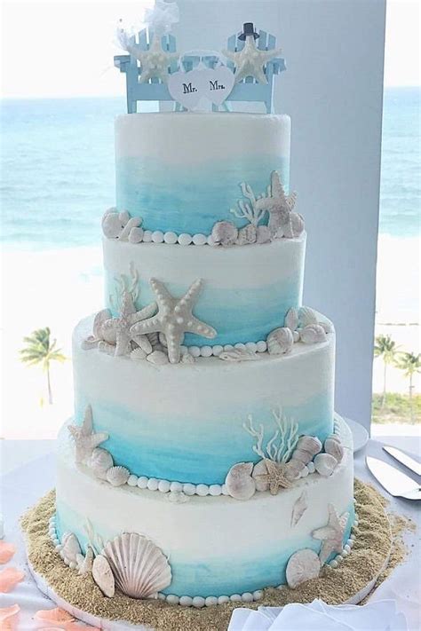 Summer Themed Wedding Cakes