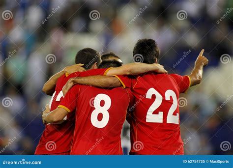 Football Players Embracing Editorial Image Image Of Celebrates 62754735