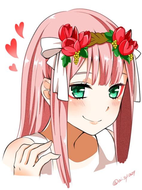 Anime Girl With Flower Crown Tumblr
