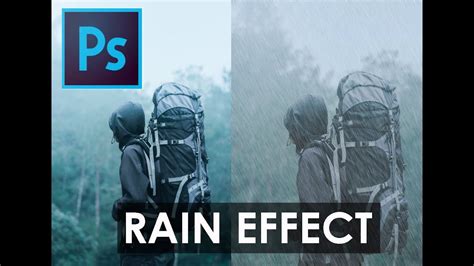 Rain Effect Easy Way Photoshop Tutorials Youtube