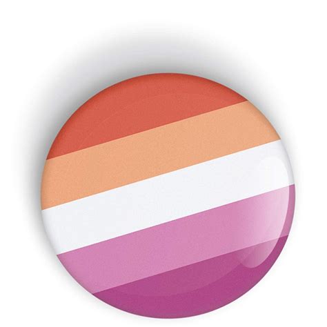 Lesbian Pride Flag Pin Badge Button Or Fridge Magnet Lgbt Lgbtq Lgbtqi