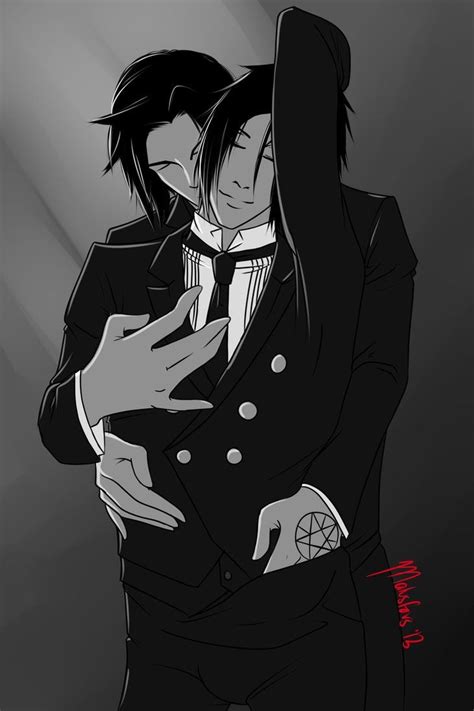 Pin On Mostly Black Butler Yaoi
