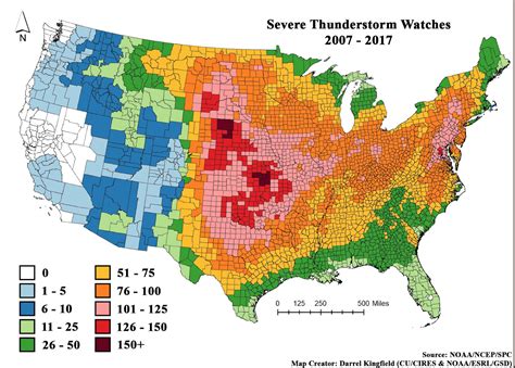 How Frequent Are Tornado And Severe Thunderstorm Watches