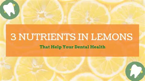 Is Lemon Water Bad For Your Teeth Dental Meal Plans