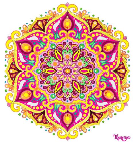 Hand painted slate stone colorful dot art painted rock ~ magnetic wood clip ~ turquoise purple flower ~ mandala design ~ home decor mini art. Detailed Mandala Coloring Pages - Fun Printable Coloring ...