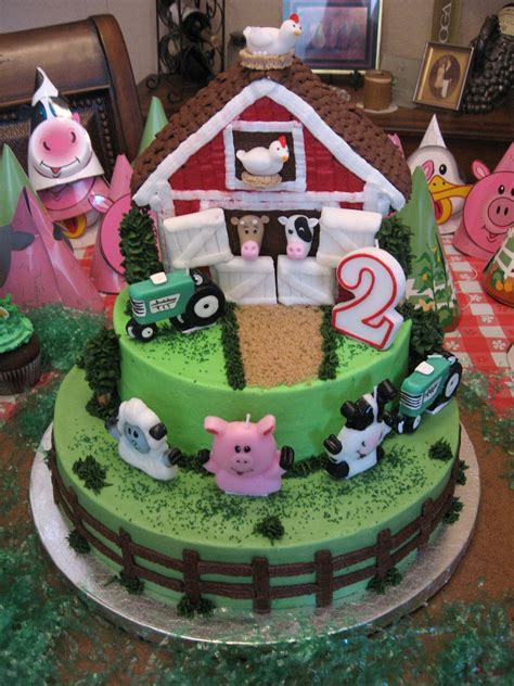 Barn Cake Barn Cake Birthday Cake Farm Animal Cakes