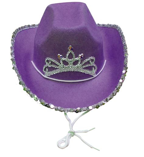 Cowgirl Hat Purple With Bling — Parris Toys