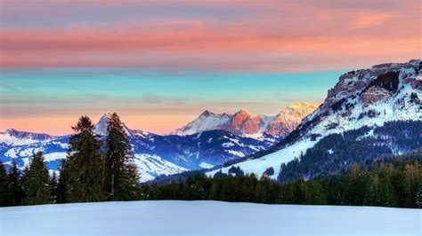 2k Winter Switzerland Alps Nature Mountain Wallpaper