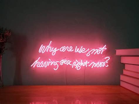 Why Are We Not Having Sex Right Now Real Glass Neon Sign For Bedroom Garage Bar Man Cave Room