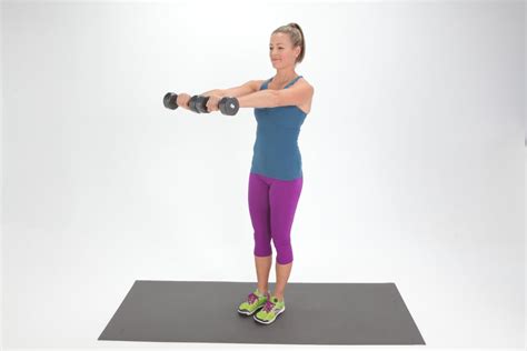 Dumbbell Front Arm Raise Exercises For Pull Ups Popsugar Fitness Uk