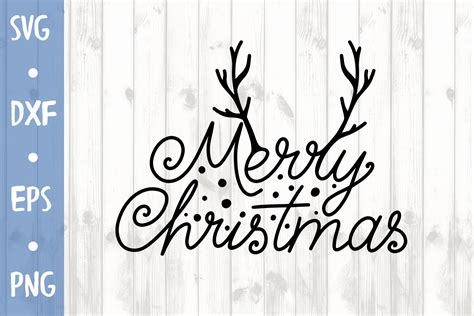 Merry Christmas SVG CUT FILE By Milkimil | TheHungryJPEG.com