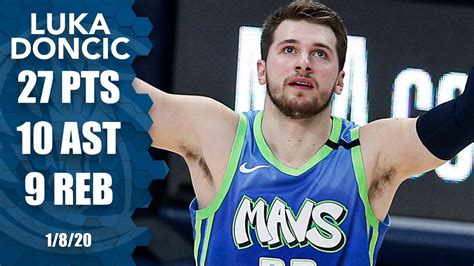 Luka Doncic Flirts With Triple Double In Nuggets Vs Mavericks Thriller 2019 20 Nba Highlights