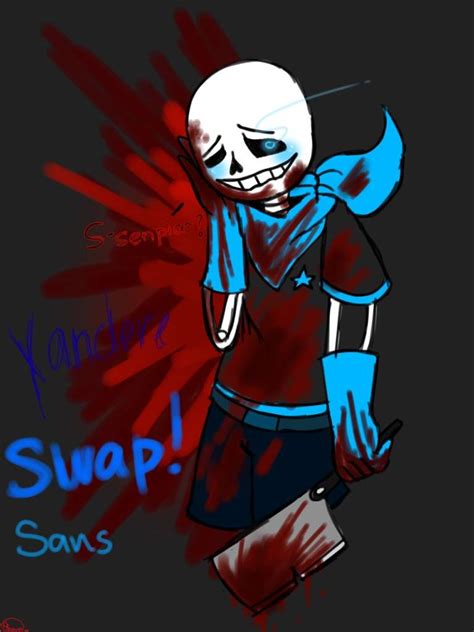 This game is the genocide fight of sans in the swapswap au. Yandere Swap!Sans | Undertale Amino