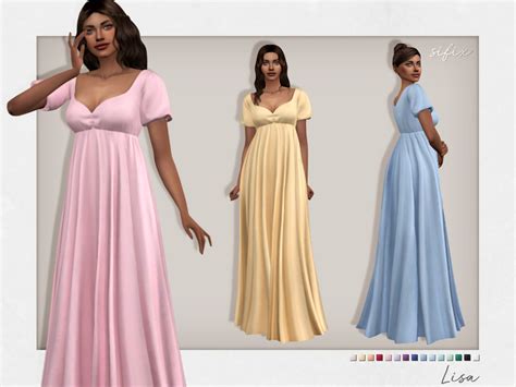 Lisa Dress By Sifix At Tsr Sims 4 Updates