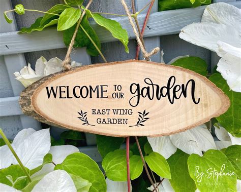 personalised garden sign wooden garden plaque garden ts etsy