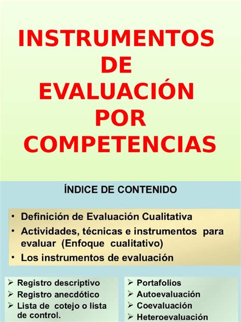Pdf Instrumentos De Evaluacion Por Competenciaspptx Dokumentips
