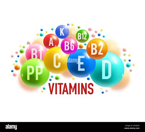 Vitamin And Mineral Complex Banner Of Healthy Food Supplement Colorful