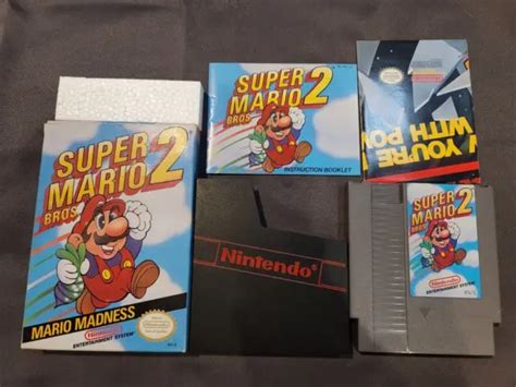 Super Mario Bros 2 Brothers Nes Nintendo Complete In Box Near Mint