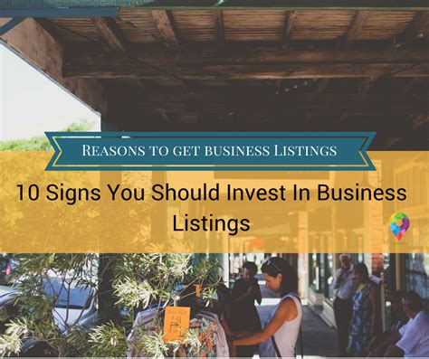 10 Signs You Should Invest In Business Listings Investing Business