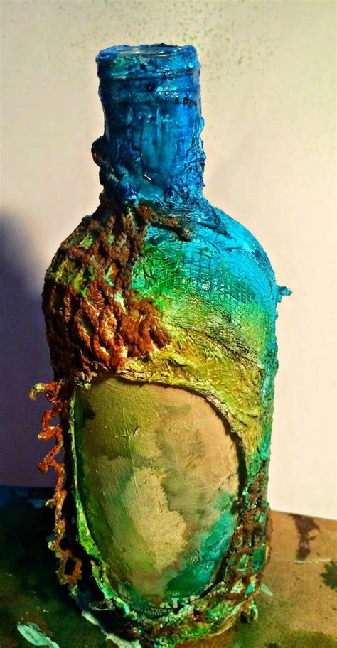 Monica Downing Designs Mermaid Altered Bottle Altered Bottles Tutorial