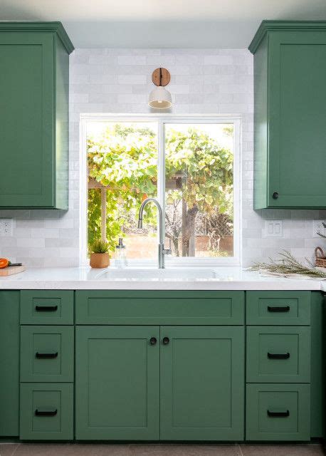 Kitchen Of The Week Inviting Green Cabinets And Improved Storage In