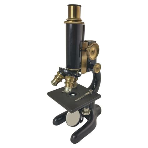 Bausch And Lomb Microscope No 98216 Antique New York Microscope Company
