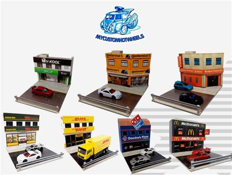 Shops And Stores 164 Diorama Buildings For Diecast Cars