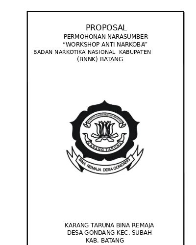 Contoh Cover Proposal Kegiatan Sekolah Gambaran