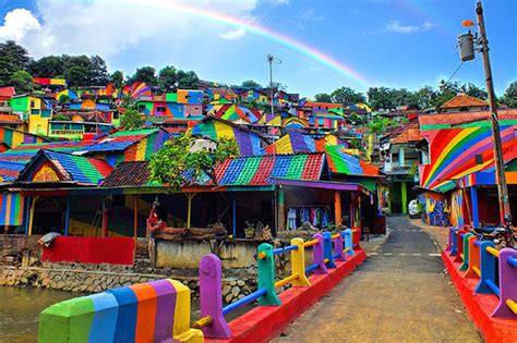 Rainbow Village In Indonesia Becomes Top Tourist Destination After