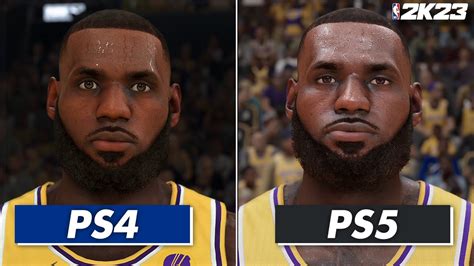 Nba 2k23 Ps5 Vs Ps4 Comparison Facesgraphicsgameplay Youtube