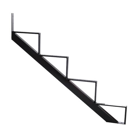 Pylex 4 Steps Steel Stair Stringer Black 7 12 In X 10 14 In In The