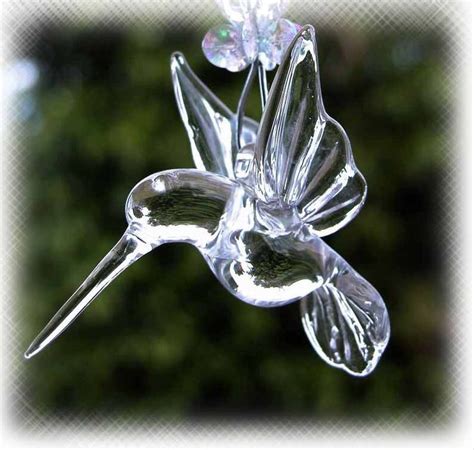 Crystal Hummingbird Hummingbird Handmade Crystal Clear Glass