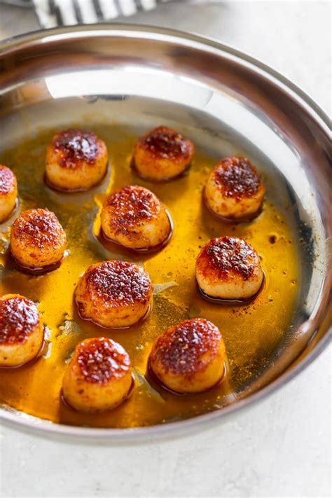 15 Minute Pan Seared Blackened Scallops With Garlic Butter A Sassy Spoon
