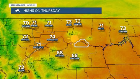 Partly Cloudy And Cooler On Thursday
