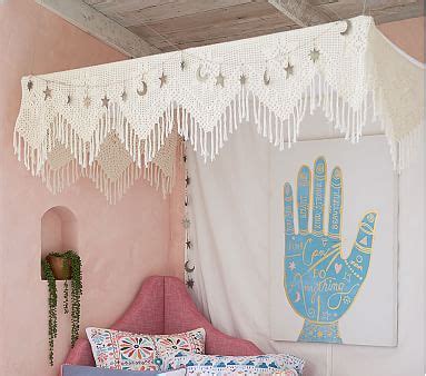 Find bed canopy from a vast selection of crafts. Justina Blakeney Canvas Crochet Bed Canopy | Pottery Barn Kids