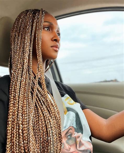 Color Mix In Braids For Black Hair Box Braids