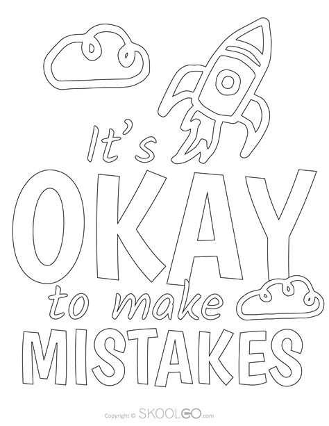 Its Okay To Make Mistakes Free Classroom Poster Skoolgo