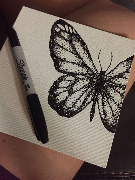Pointillism Butterfly Art Message Me For Custom Order Dotted