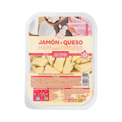 Hacendado Pasta Fresca Tortelloni Jamon Y Queso Paquete 250 G