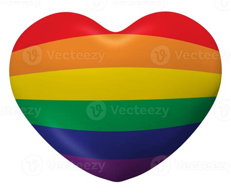 Free 3d Colourful Lgbt Rainbow Pride Love Heart Illustration 20913899