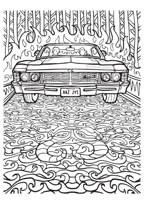 Is this appropriate office behavior? Supernatural Coloring Book - Fangirl Quest