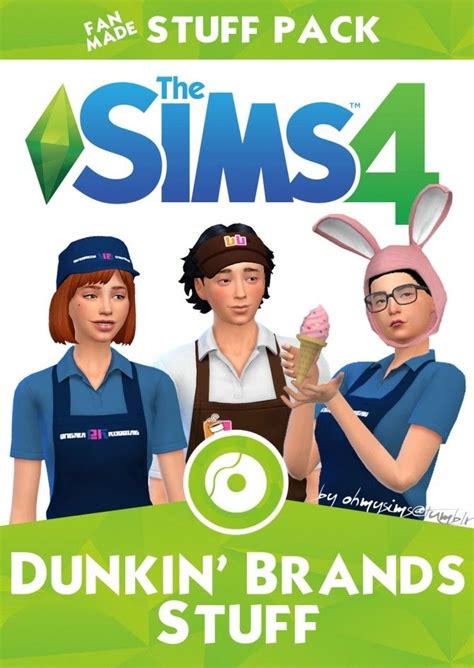 Dunkin Stuff Pack 60 Items At Oh My Sims 4 Sims 4 Expansions The