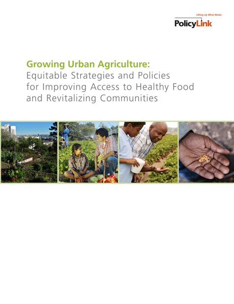 Pdf Growing Urban Agriculture Equitable Strategies And Dokumentips