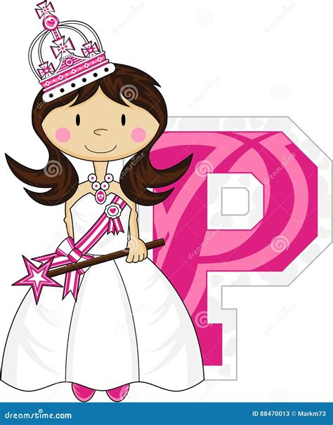 P Is For Princess Stock Vector Illustration Of Princess 88470013