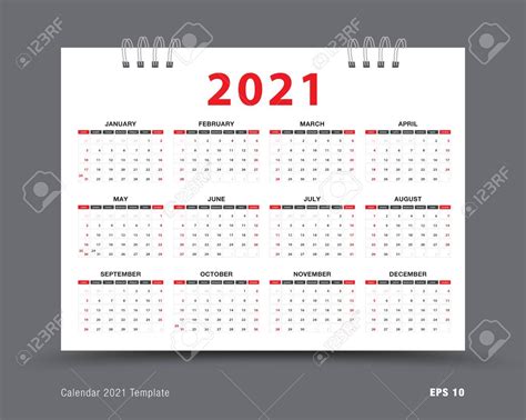 12 Month Calendar 2021 Calendar Printables Free Templates