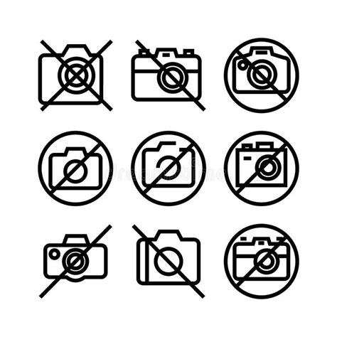 No Camera Icon Or Logo Isolated Sign Symbol Vector Illustration Stock