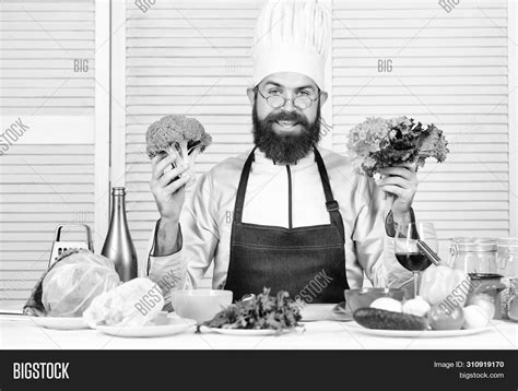 Man Cook Hat Apron Image And Photo Free Trial Bigstock