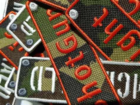 Personalized Name Embroidered Camouflage Patches For Jackets Etsy Uk