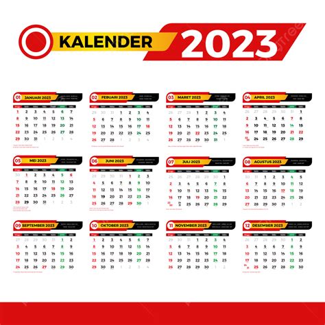 Gambar Kalender 2023 Lengkap Hari Libur Cuti Bersama Jawa Dan Hijriyah